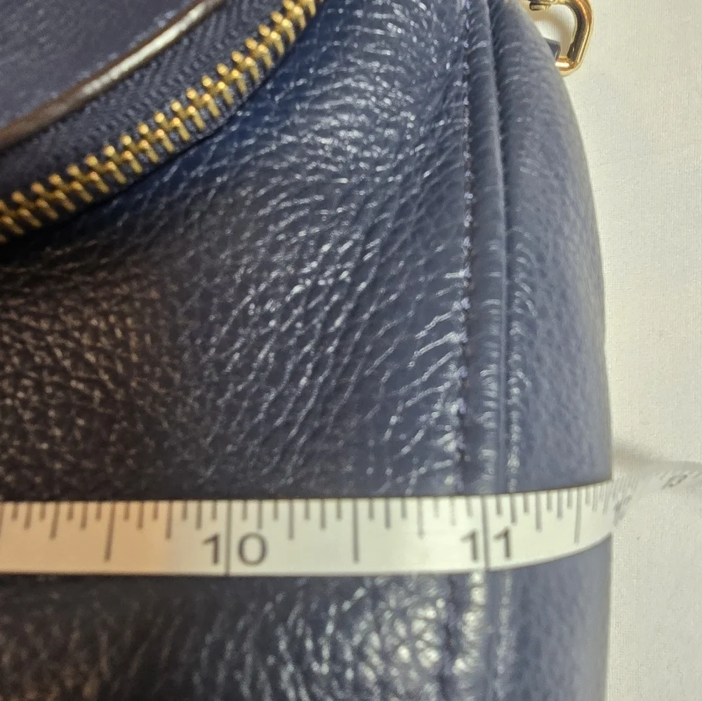 Michael Kors Navy Leather Crossbody Bag